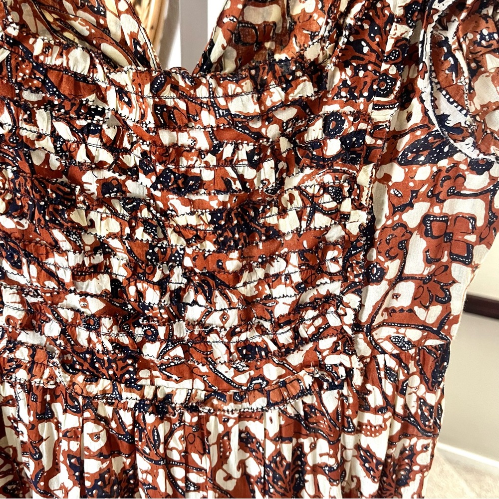 Anthropologie / Love The Label Mirabelle Ruffled Maxi Dress in Honey - Picture 7 of 10